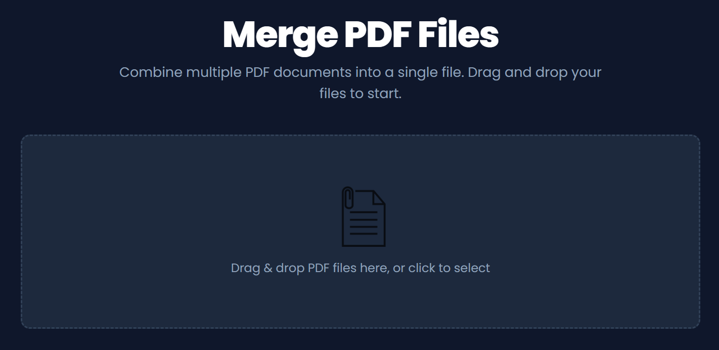 1. Upload Your PDFs